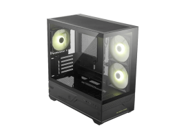 MSI MAG PANO M110R Black M-ATX Case 4711377405003 ARGB Fans