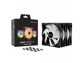 be quiet! Light Wings LX 120mm PWM ARGB Case Fan Triple-Pack