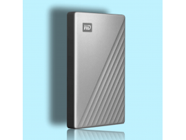WD My Passport Ultra 2TB Silver Portable External Drive USB-C WDBFTM0020BSL