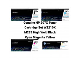 Genuine HP 207X Toner Cartridge Set W2210X M283 High Yield