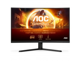 AOC 31.5" Curved Gaming Monitor QHD 180Hz 0.5ms VA 1500R FreeSync
