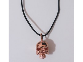 FLO Men Fashion Jewelry Skull Perfume Fill Pendant Necklace Chain Fragrance GOLD