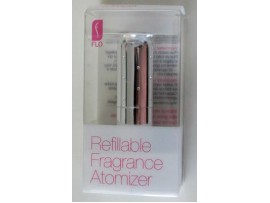 Flo Refillable Fragrance Atomiser Travel Perfume Bottle CRYSTAL SILVER 4.7ml