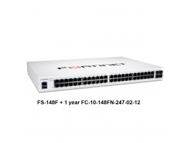 Fortinet FortiSwitch FS-148F 48 port + 1 year FortiCare FC-10-148FN-247-02-12