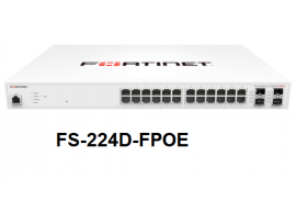 Fortinet FortiSwitch FS-224D-FPOE Layer 2/3 switch  PoE+ 370W 24x GE Port SFP