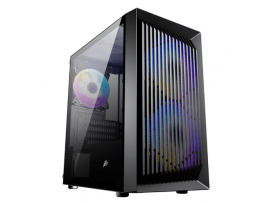 1StPlayer BS-2 3xFans Black PC Computer Case Micro ATX BS-2-BK-3F7