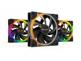 be quiet! 3-Pack Light Wings 120mm 4-pin PWM Low Noise ARGB 1700 RPM Case Fan