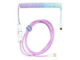 Ducky Coiled USB-A to USB-C Azure Cable 4711394391341