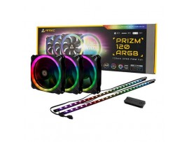 Antec Prizm 120 ARGB 3+2+C 120mm RGB LED Triple Pack Case Fan