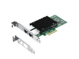 10Gtek 10G Dual LAN (Intel ELX550AT) PCIe x4 Network Adapter Card X550-10G-2T-X4
