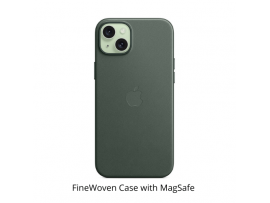 Apple FineWoven Case with MagSafe for iPhone 15 Plus Series Evergreen MT4F3ZM/A