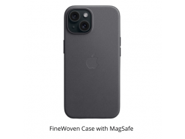 Apple FineWoven Case with MagSafe for iPhone 15 Series Black MT393ZM/A