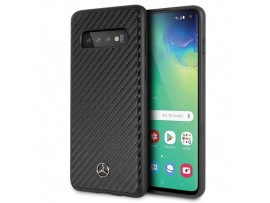 CG MOBIL Galaxy S10 Mercedes-Benz Logo DYNAMIC LINE Carbon Hard Case Black Cover