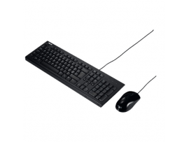 ASUS U2000 Keyboard+Mouse Set Wired 1000dpi Black