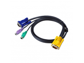 Aten 2L-5206P SPHD15 to VGA and PS/2 KVM Cable (20') 6M VGA Male SPHD-15 Male