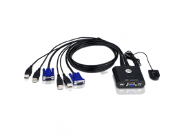 ATEN CS22U 2-PORT USB VGA CABLE KVM 99366-002-95