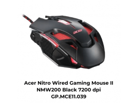 Acer Nitro Wired Gaming Mouse II NMW200 Black 7200 dpi GP.MCE11.039