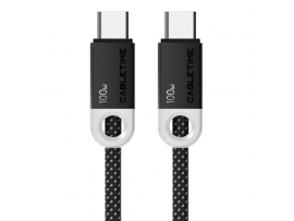 CABLETIME USB-C 100W Charging Cable 2m Black CUP1L
