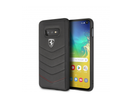 CG MOBILE Galaxy S10 Lite Ferrari Logo Leather Hard Case Black Cover Hardcase