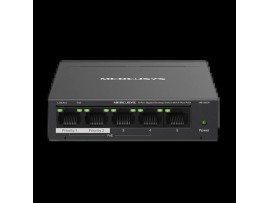 Mercusys MS105GP 5-Port Gigabit Desktop Switch 4-Port PoE+ 65W Metal Casing