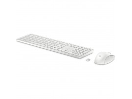 HP 655 Wireless Keyboard and Mouse Combo Hebrew Layout White Desktop Set 860P8AA