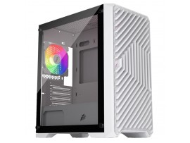 1stPlayer Trilobite T5 ARGB White Mini-Tower PC Gaming Panoramic 4 Fans