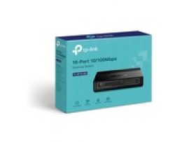 TP-LINK TL-SF1016D 16-Port 10/100Mbps LAN RJ45 Desktop Switch Green Ethernet