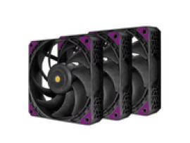 Super Flower Megacool 120mm 3pcs Pack Case Fans Black 3300 RPM SF-PF121-BK_3P