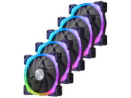 Super Flower NEON ARGB 120mm Black PC Case Fans 5-Pack 1800 RPM SF-ARGB121-BK_5P