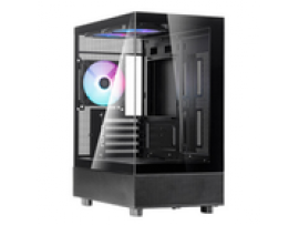 SilverStone Lucid 04 Black PC Computer Micro-ATX Case SST-LD04-B-ARGB
