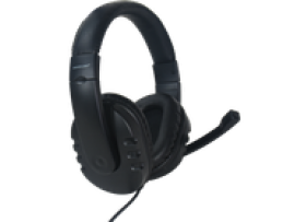 Silver Line HS-009 Over-Ear Surround Headset With Microphone Black Wired USB