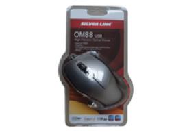 Silver Line OM88 USB Wired Mouse Gray 1000dpi 91503-088-11