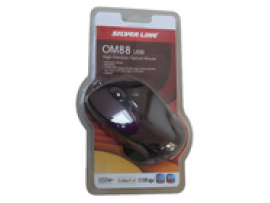 Silver Line OM88 USB Wired Mouse Purple 1000dpi 91503-088-32