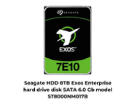 Seagate HDD 8TB Exos Enterprise hard drive disk SATA 6.0 Gb model ST8000NM017B