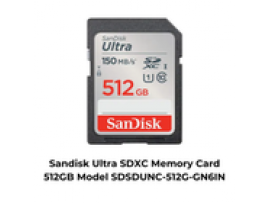 Sandisk Ultra SDXC Memory Card 512GB Model SDSDUNC-512G-GN6IN