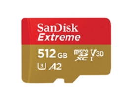 SanDisk 512GB SD EX Micro 4K UHD and Full HD 190S Memory Card 190MB/s 2 Years