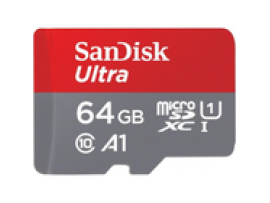 SanDisk 64GB Ultra microSDXC UHS-I MicroSD Memory Card C10 SDSQUAB-064G-GN6MN