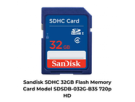 Sandisk SDHC 32GB Flash Memory Card Model SDSDB-032G-B35 720p HD