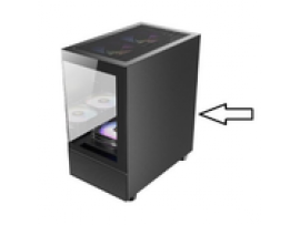 Right Side of the ANTEC CX200M Black PC Computer Case AN11-2002