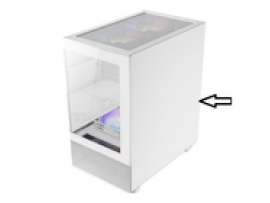 Right Side of the ANTEC CX200M White PC Computer Case AN11-2011