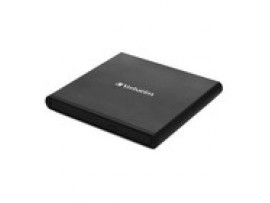 Verbatim External Slimline DVD CD Writer USB 2.0 ReWriter Black Drive 98938