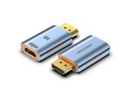 Vention DP 1.4 Male-in to HDMI2.1 Female-out 8K/60Hz Adapter Gray Aluminum Alloy