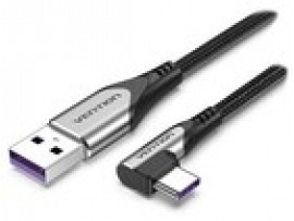 Vention USB-A to USB-C (90°) 5A/40W Super Charge 1m Cable Elbow Cable for Game