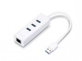 TP-LINK UE330 Gigabit Ethernet LAN Network Adapter 3-Port USB 3.0 Hub Data