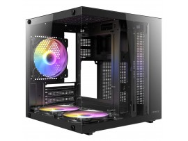 Antec VCX10M RGB Mini-Tower Gaming Panoramic 270° Glass M-ATX ITX Black
