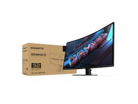 Gigabyte 31.5" GS32QCA SS VA 1ms 2K QHD 180Hz FreeSync Tilt Curved Monitor