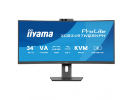 IIYAMA 34" ProLite VA UWQHD 120Hz 0.4ms 1500R Curved Monitor XCB3497WQSNPH-B1