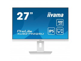 IIYAMA 27" ProLite IPS WQHD 100Hz 0.4ms White Monitor 250 cd/m2 XUB2792QSU-W6