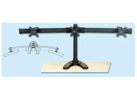 IPPON Triple Monitor Arm 1 Joint 8kg Desktop Stand for 3 monitors 26" IPMA66301