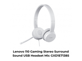 Lenovo 110 Gaming Stereo Surround Sound USB Headset Mic GXD1E71385